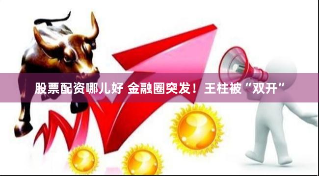 股票配资哪儿好 金融圈突发！王柱被“双开”