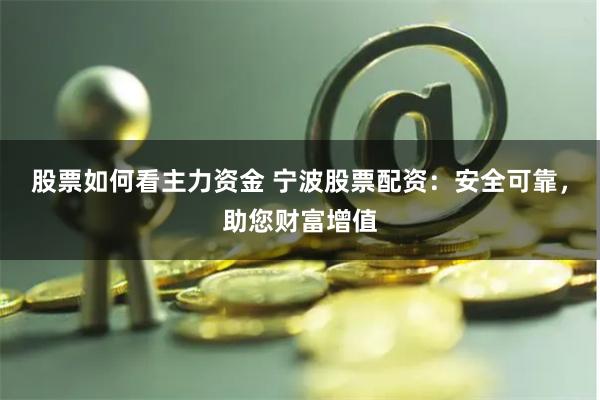 股票如何看主力资金 宁波股票配资：安全可靠，助您财富增值